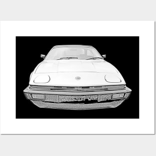 Triumph TR7 1970s British classic sports car Posters and Art